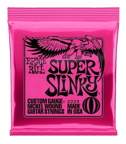 Encordado Guitarra Eléctrica Ernie Ball Super Slinky 9-42