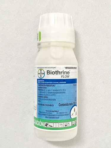 Imagen 1 de 1 de Biothrine Flow Bayer 100ml Rinde 10 Lt Insecticida Chinches