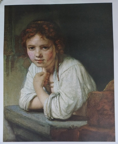 Reproducción De Rembrandt Van Rijn  Girl At Window 