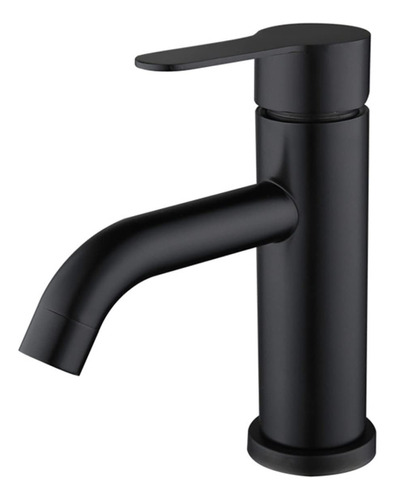 Grifo Baño Negro Mezclador Agua Caliente Fria Fregadero 304