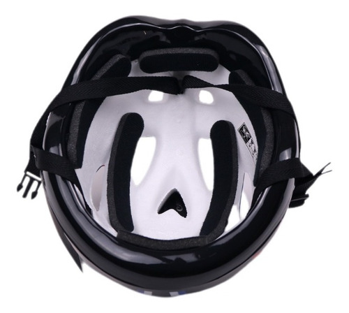 Imagem 8 de 8 de Kit Azul Capacete Joelheira Cotoveleira Munhequeira Infantil