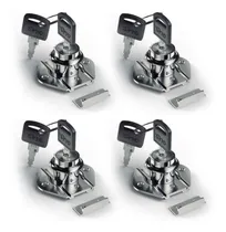 Comprar Kit 4 Fechadura 22mm Porta Gaveta Armário Móveis + Chaves 