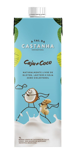 Leite Vegano De Castanha E Coco - Sem Lactose E Glúten