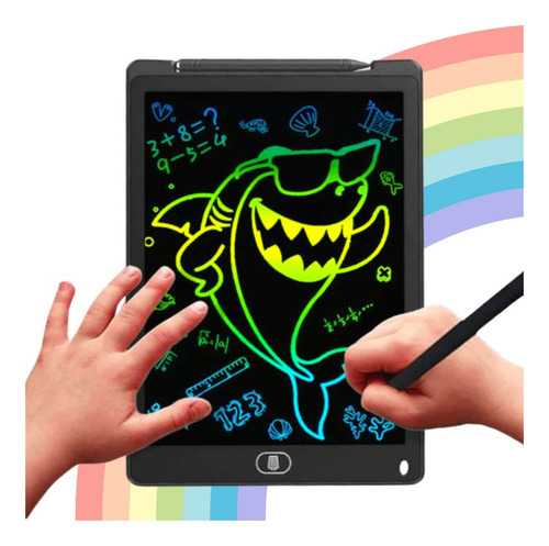 Lousa Digital Tablet Infantil Escrever Desenhar 12 Polegadas Cor Preto