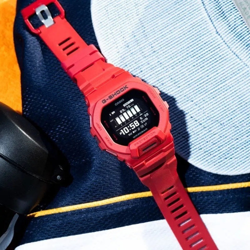 Reloj Casio G-shock Bluetooth® Gbd-200rd-4dr | | Color De La Correa Rojo Color Del Bisel Rojo Color Del Fondo Negro