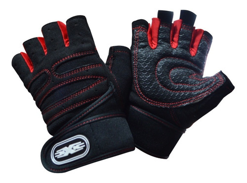 Imagen 2 de 4 de Guantes Para Levantar Pesas Ejercicios Gym Mitones - Calidad