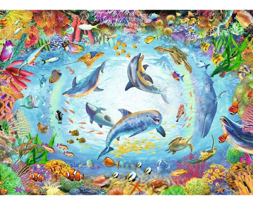 16447 Delfines Ballenas Rompecabezas 500 Piezas Ravensburger