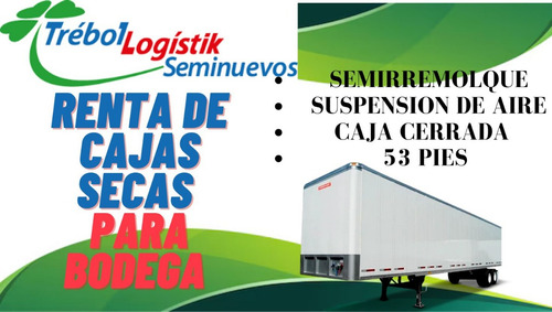 Renta Remolque Caja Seca 53 Pies Para Bodega