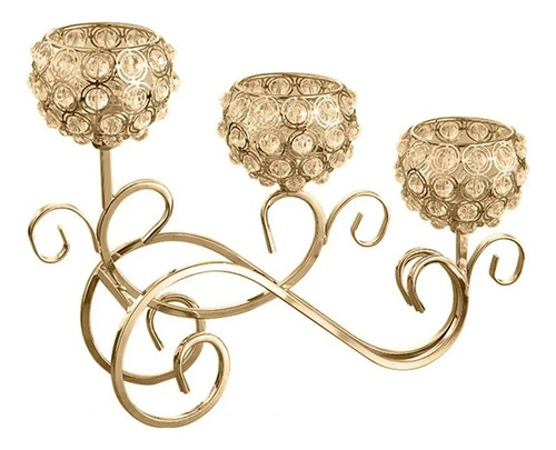 Bases Para Vela Candelabro De Mesa Vintage Metal Bronce