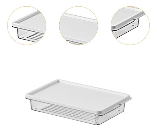 Recipiente De Armazenamento De Alimentos 21x14x4cm 650ml
