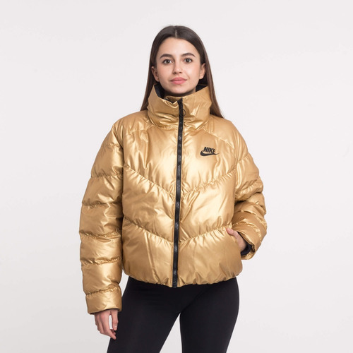 Campera Nike Abrigo Dorada Mujer Bv3135-707