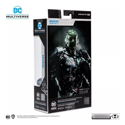 Figura 18cm Multiverse Mcfarlane Brainiac Platinum Edition