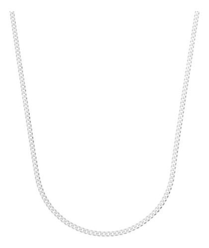 Corrente Prata 925 Crumet 60cm 2mm Largura