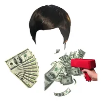 Comprar Combo Disfraz Javier Milei Dolares Peluca + Pistola Dolares