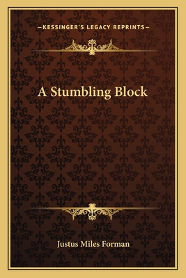 Libro A Stumbling Block - Forman, Justus Miles