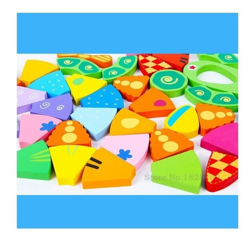 Set 6 Puzzle Rompecabeza Encaje 3d Juguete Didáctico Madera