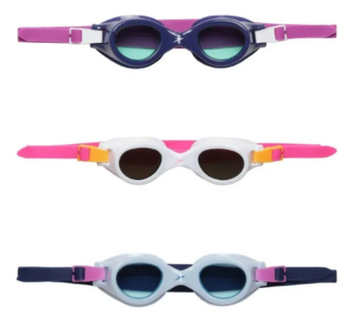 Speedo 3 Googles Para Natación Adultos Protection Uv Speedo