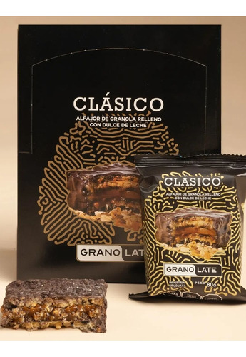 Alfajor Granolate Clasico. Caja X 12 Unidades .