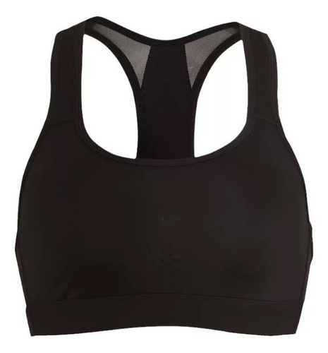 Yevo Bra Push Up Negro Para Deporte Tela Respirable Mujer