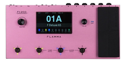 Pedal De Efecto Flamma Fx200  Rosa