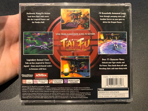 Tai Fu: Wrath Of The Tiger Sony Playstation Ps1 (Usado)