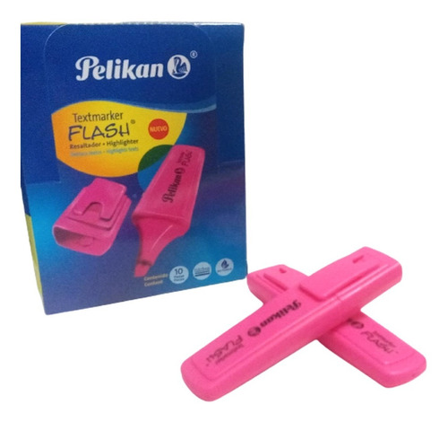 10 Marcatextos Neon Plumones Marca Textos Resaltador Pelikan