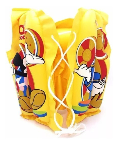 Chaleco Amarillo Inflable Pileta Mickey Mouse