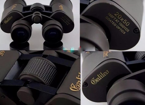 Binocular 20x50 Galileo Largo Alcance Excelente Nitidez