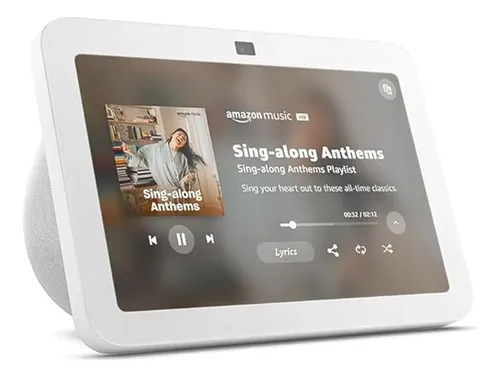 Amazon Echo Show 8, Hub Smart, Audio Espacial, Blanco Glacia