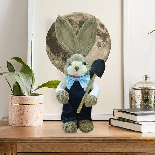 Figuras De Paja De Conejo De Pascua De Dibujos Patrón D