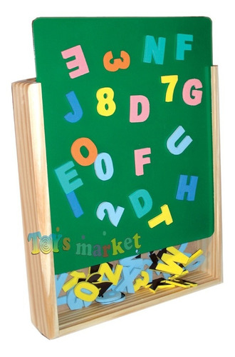 Pizarra Magnética De Madera Letras Y Números Imantados Clap