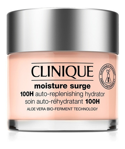 Crema/Gel 100H Auto-Replenishing Hydrator Clinique Moisture Surge día/noche para todo tipo de piel de 125mL