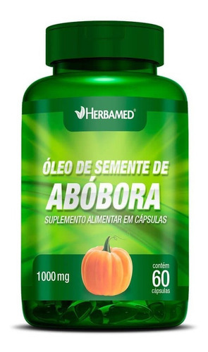 Óleo de semente de abóbora 60 cápsulas prevenção da próstata