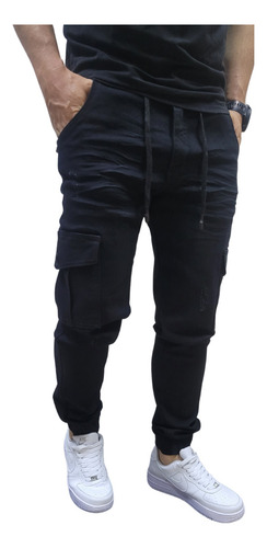 Jean Negro O Gris Cargo Confort Hombre, Hecho En Colombia