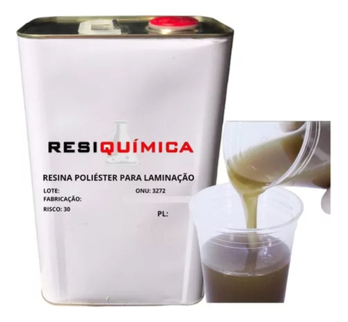 Resina Poliéster + Catalisador -5.1kg C/ Resistência Térmica