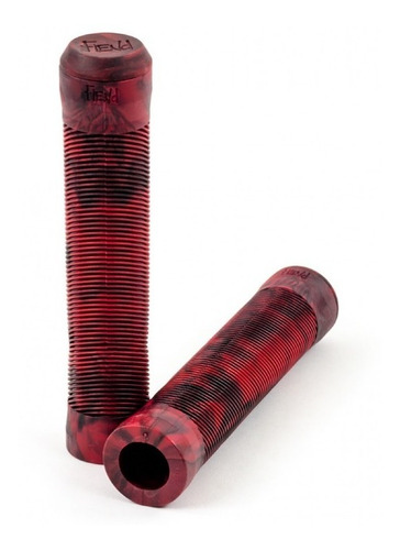 Puños Fiend Team Bmx Grips ¡con Bar Ends! Camuflados Rojos