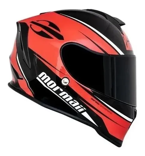 Capacete Moto Mormaii M1 Gmetrix + Narigueira Promoção Red — foto 1