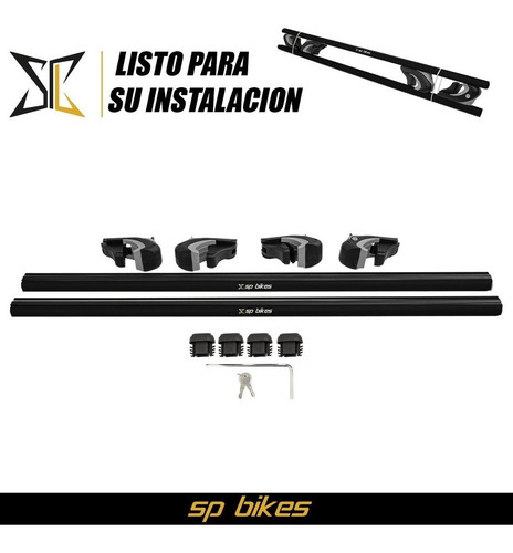 Barras Portaequipaje Negra C/llave Kia Seltos 2022+