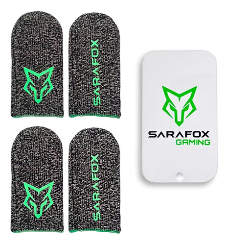 4pza Dedales Gamer Sarafox V9 Guantes Para Dedos Profesional