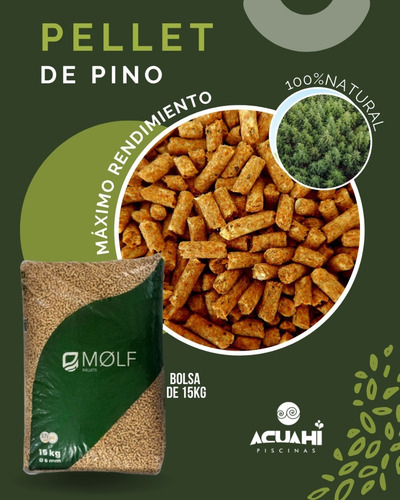 Pellets De Pino Premium 15 Kilos Certificacion En Plus A1
