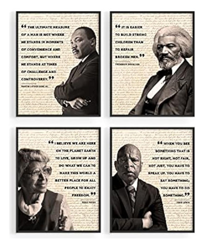 Afro American Wall Art Black History Posters For Classroom -