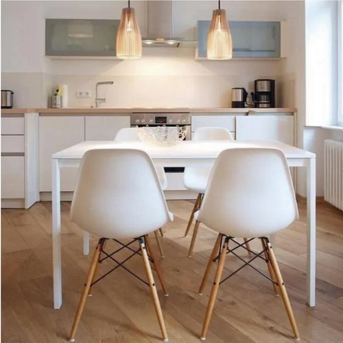 Set 4 Silla Tipo Eames De Comedor Modernas Colores