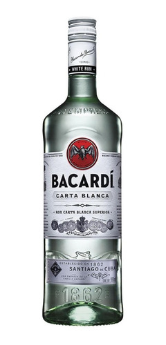 Imagen 1 de 1 de Bacardi Ron Blanco Botella 980ml