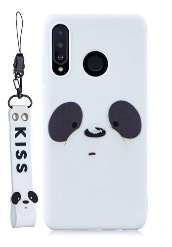 Funda Panda Para Huawei P30 Lite Con Correa De Dibujos Anima