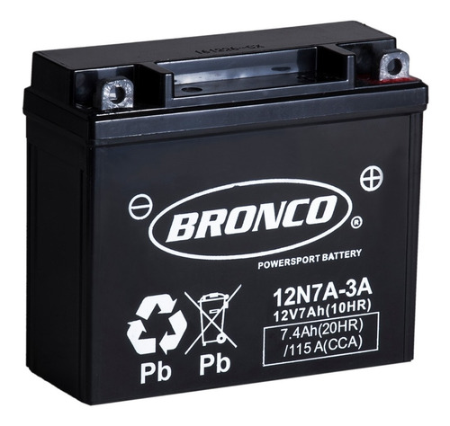 Bateria Moto Bronco 12n7a-3a Gel Motoscba 