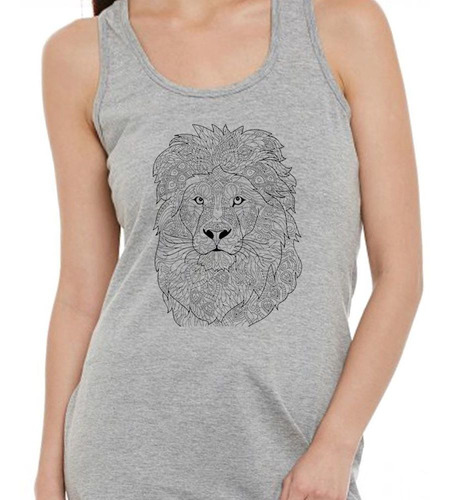 Musculosa Leon Dibujo De Lineas Arte