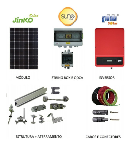 . Kit Gerador Fotovoltaico Phb - 6,70kwp - Completo Telhado 