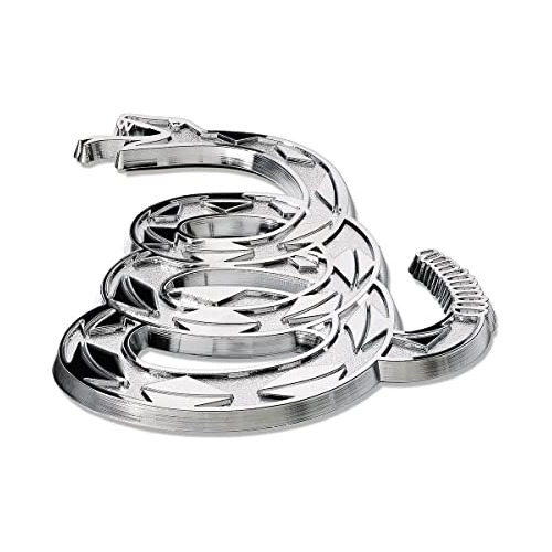 Emblema Cromado Para Coche, Diseño De Serpiente De Cascabel