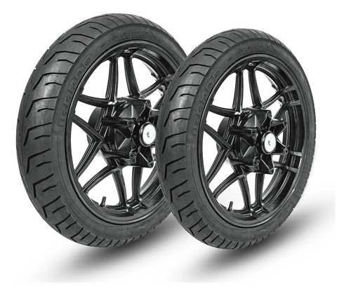 Par Pneus Crypton 275-17 + 60/100-17 Irado City Sem Câmara