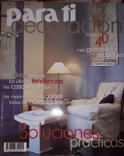 Revista Para Ti Decoración  Año 1997